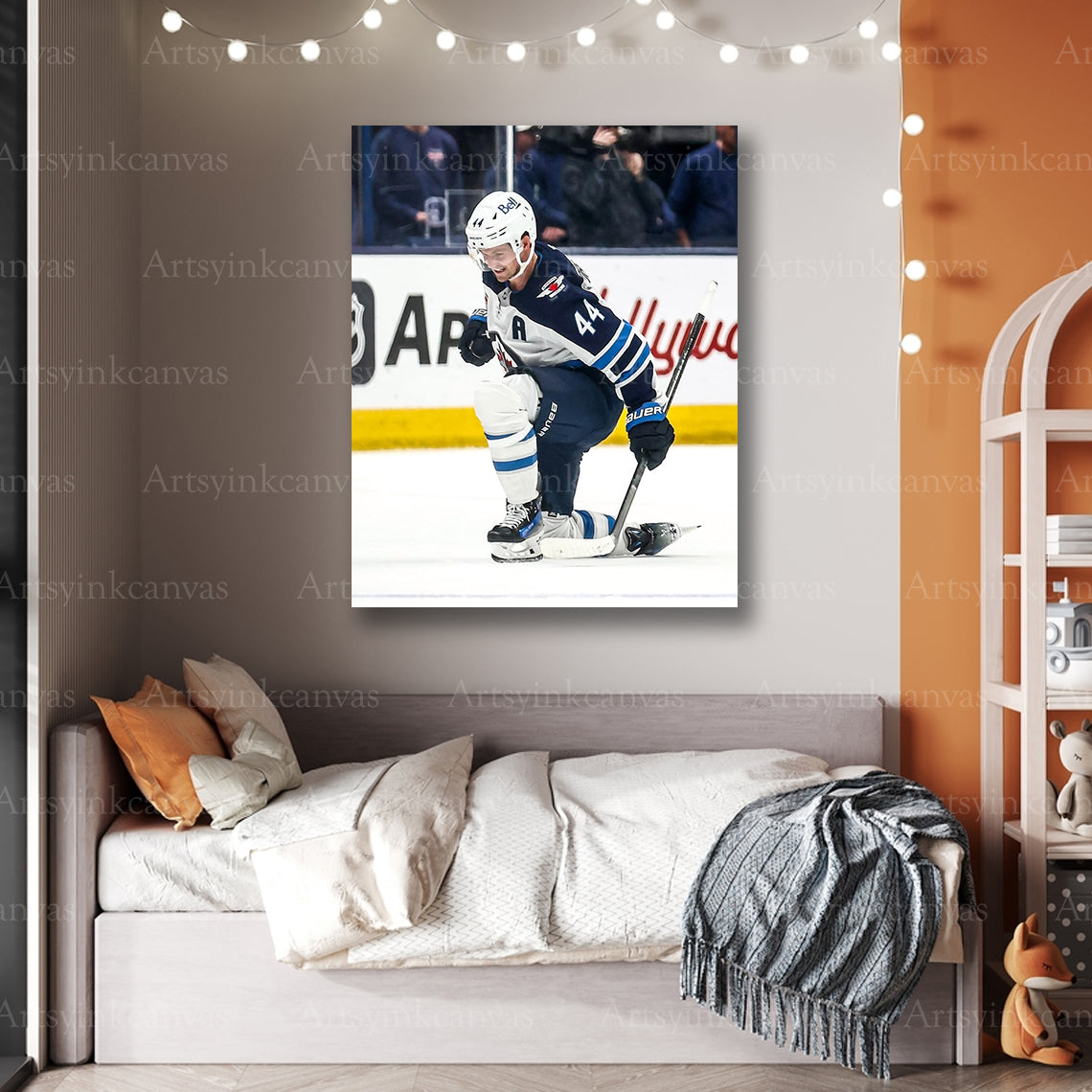 Premium Josh Morrissey hockey canvas print