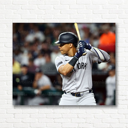 Juan Soto Yankees batting canvas print