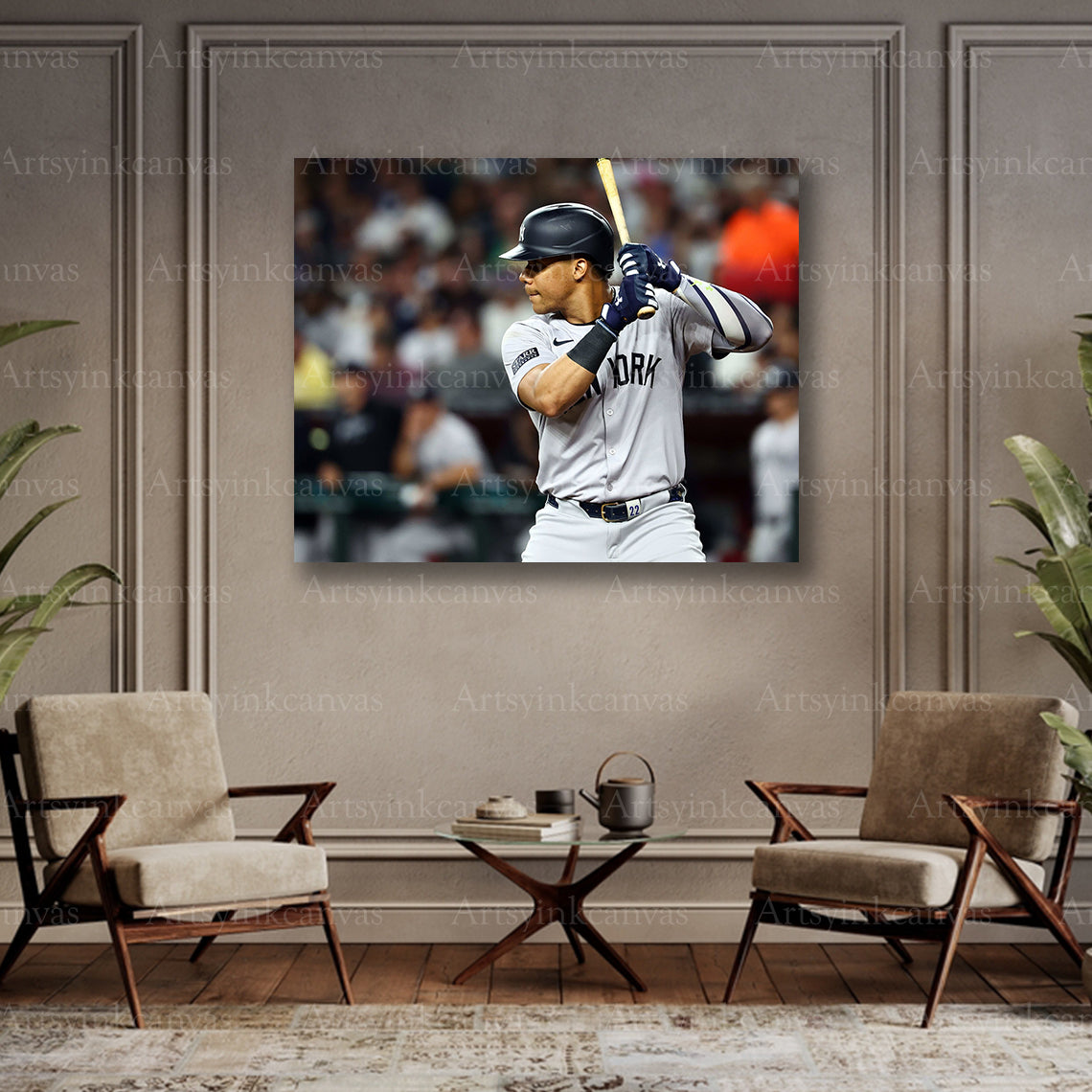 Juan Soto collector baseball canvas