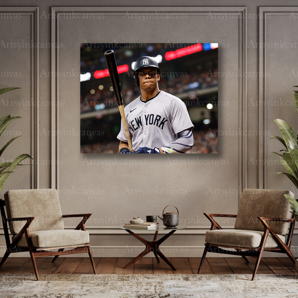 Juan Soto collector baseball canvas