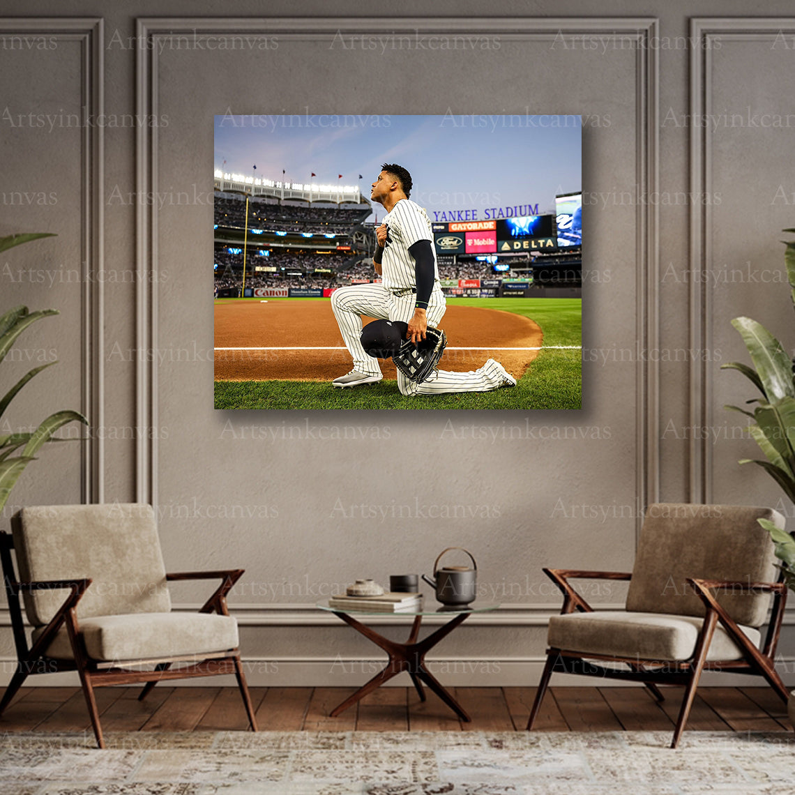 Juan Soto collector baseball canvas