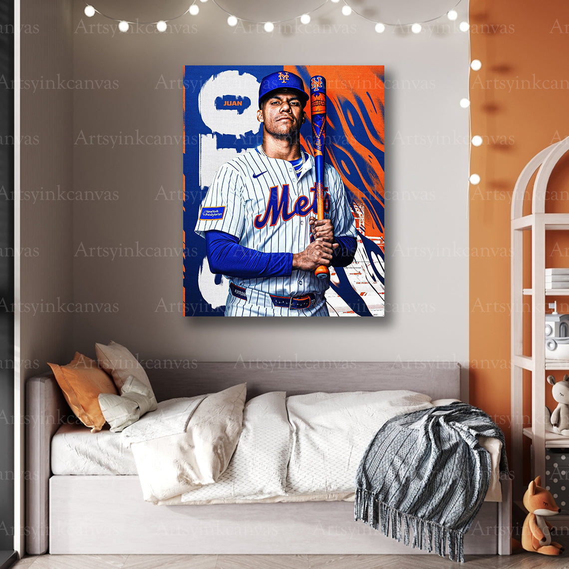 Premium Juan Soto Mets canvas wall art
