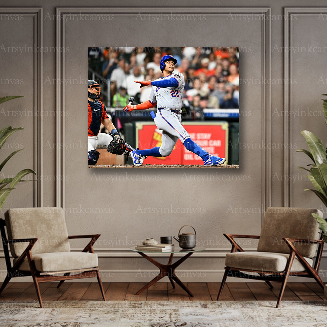 Juan Soto batting moment collector canvas