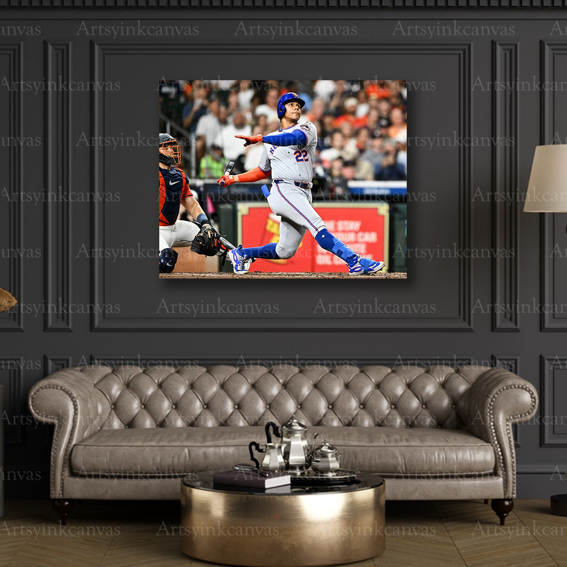 Premium Juan Soto Mets debut canvas art