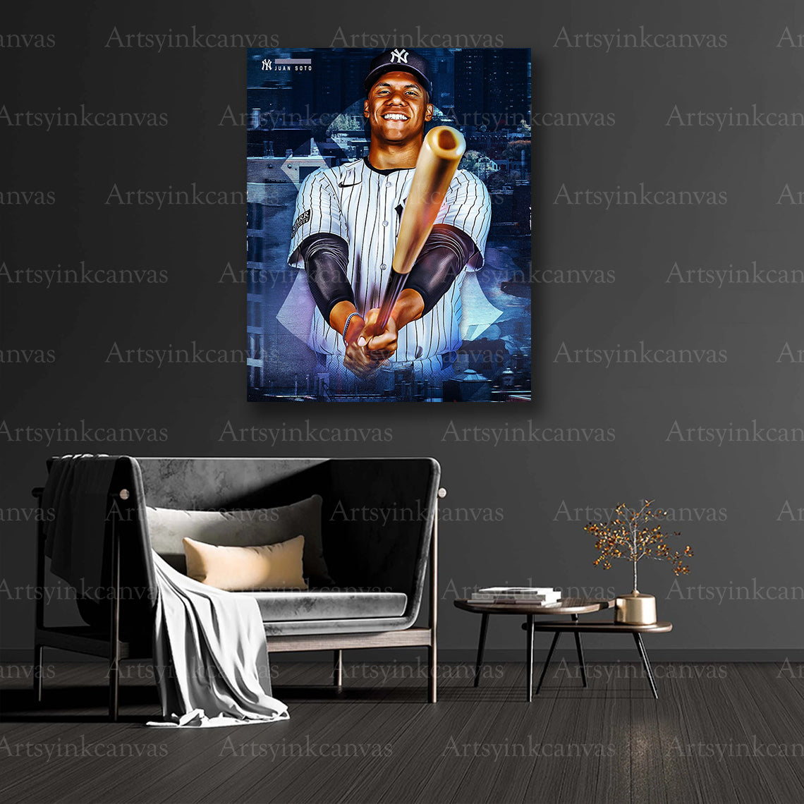 Juan Soto collector baseball canvas