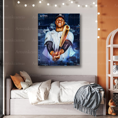 Premium Juan Soto Yankees welcome canvas art
