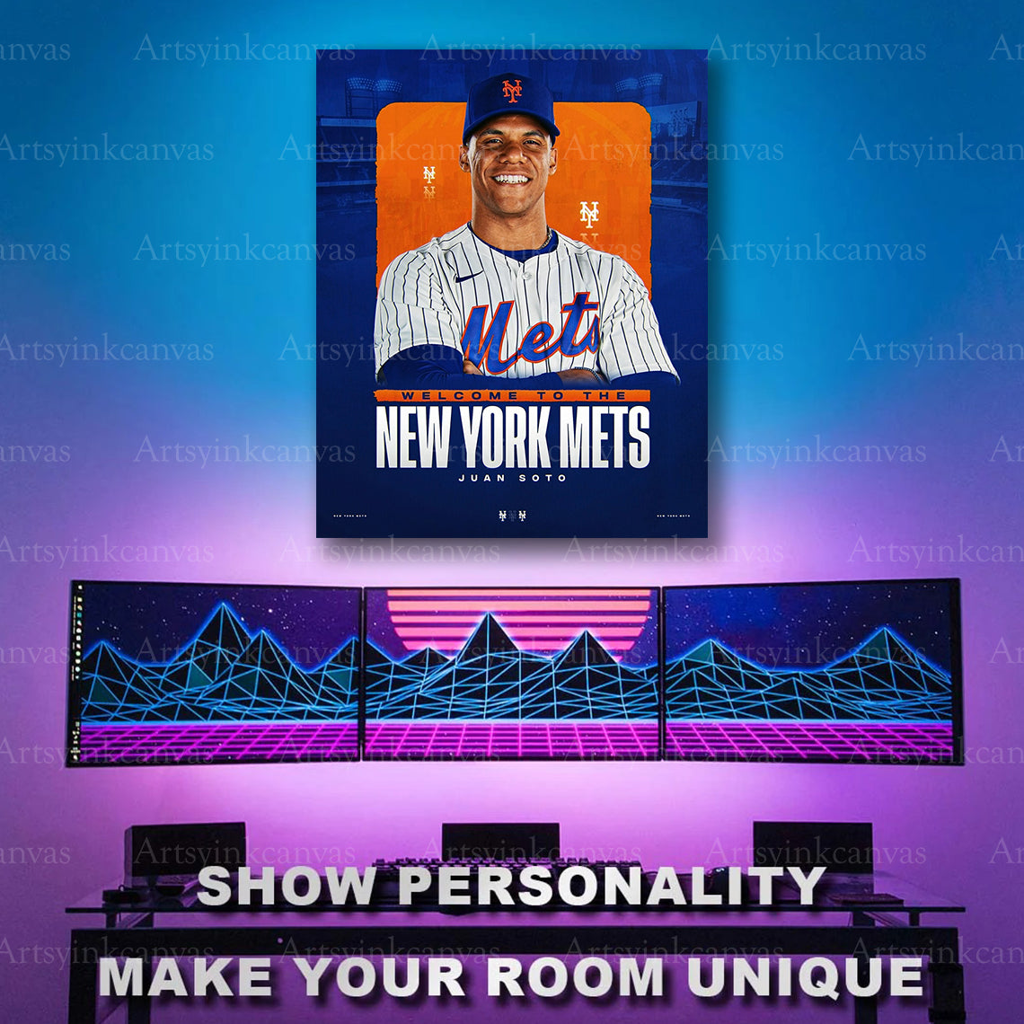 New York Mets Juan Soto arrival artwork