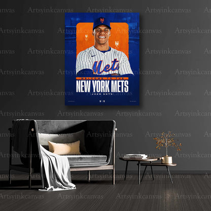 Mets new player welcome collector canvas