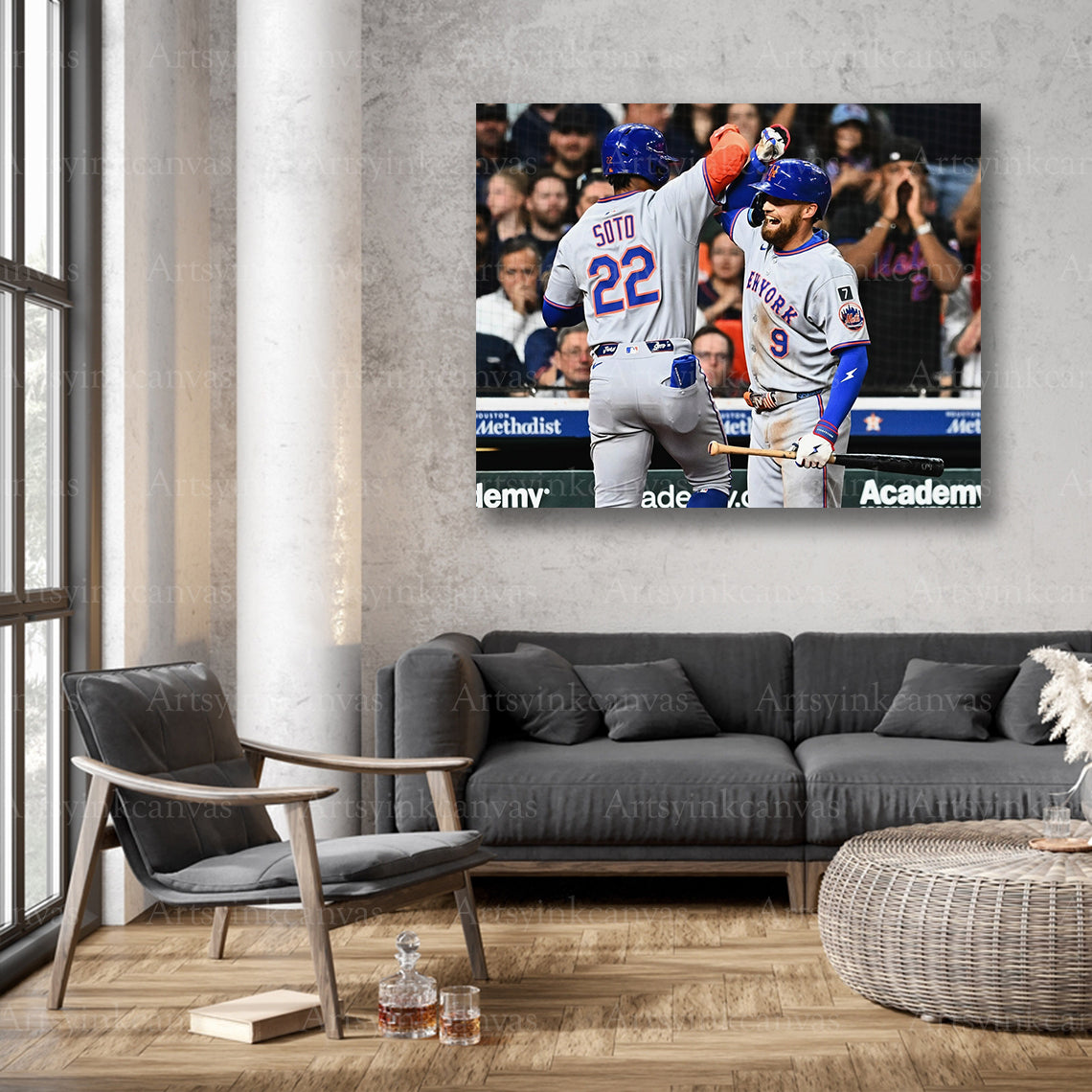 Mets hit celebration wall decor