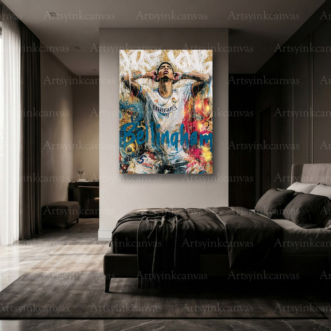Premium Jude Bellingham soccer canvas art