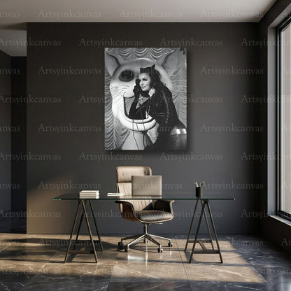 Julie Newmar classic Hollywood wall decor