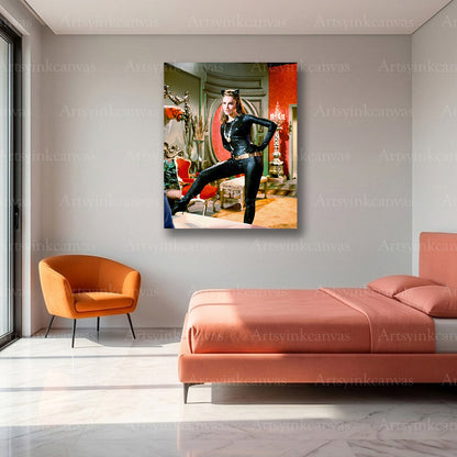 Premium Catwoman Batman canvas wall art