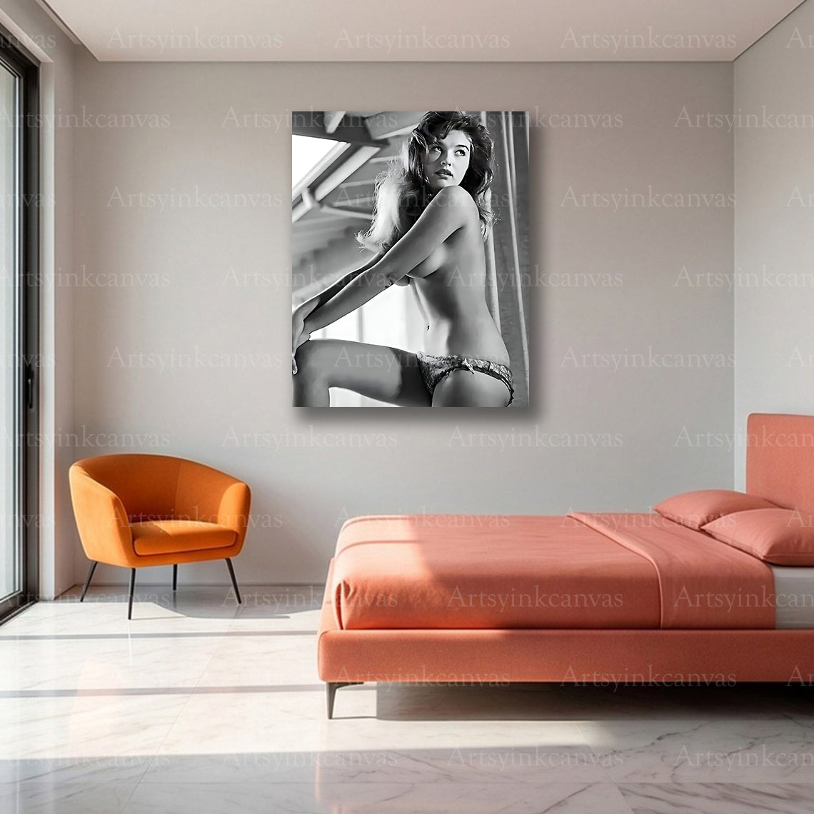 Premium Julie Newmar glamour wall art