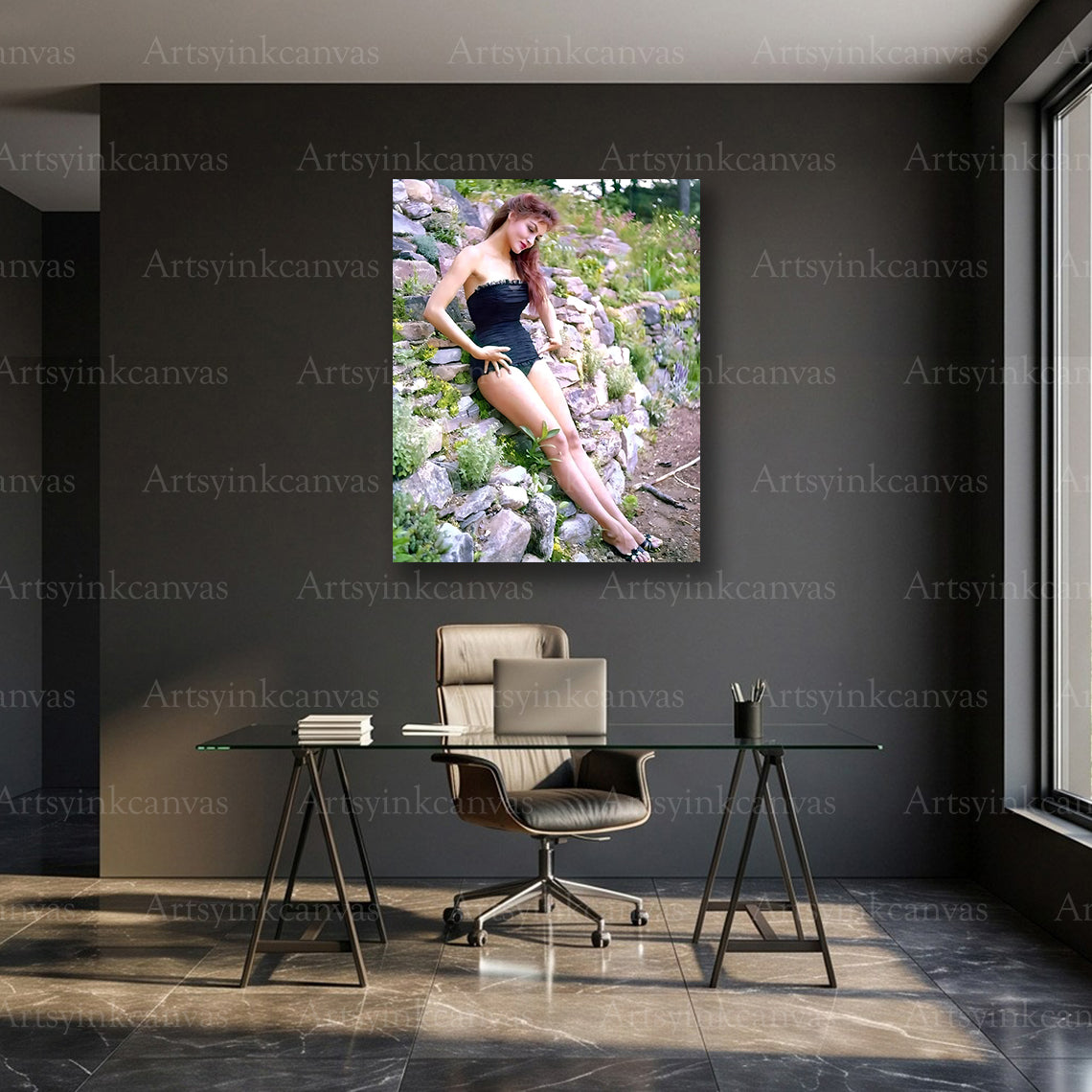 Julie Newmar vintage celebrity wall decor