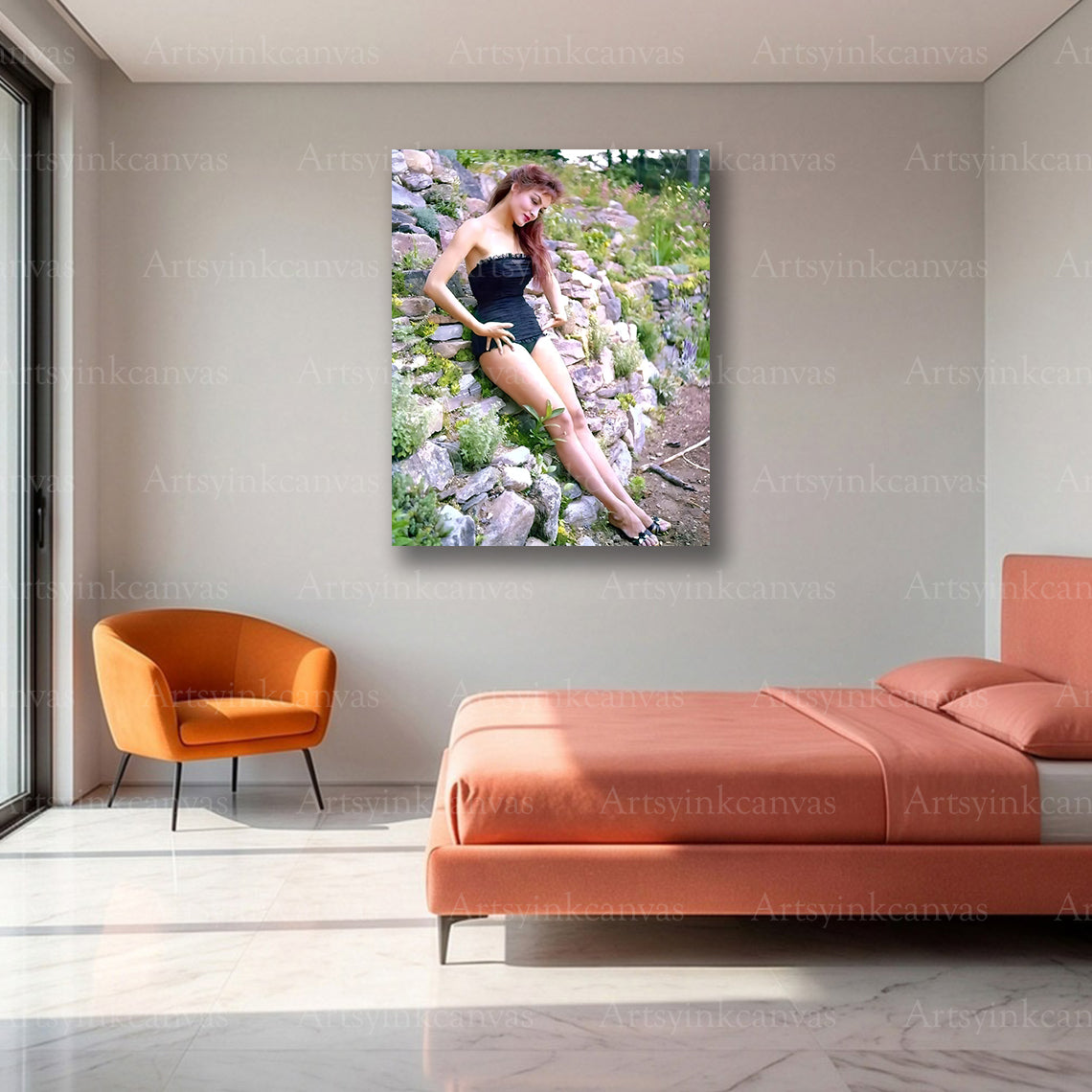 Premium Julie Newmar Hollywood wall art