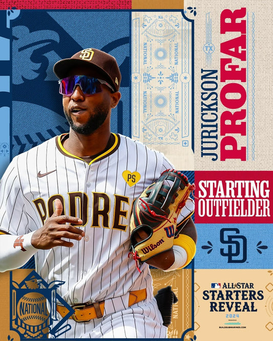 Jurickson Profar 2024 MLB All-Star canvas wall art