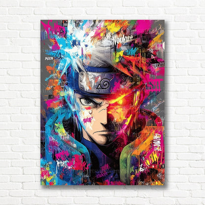 Kakashi Hatake anime artwork on premium canvas wall decor