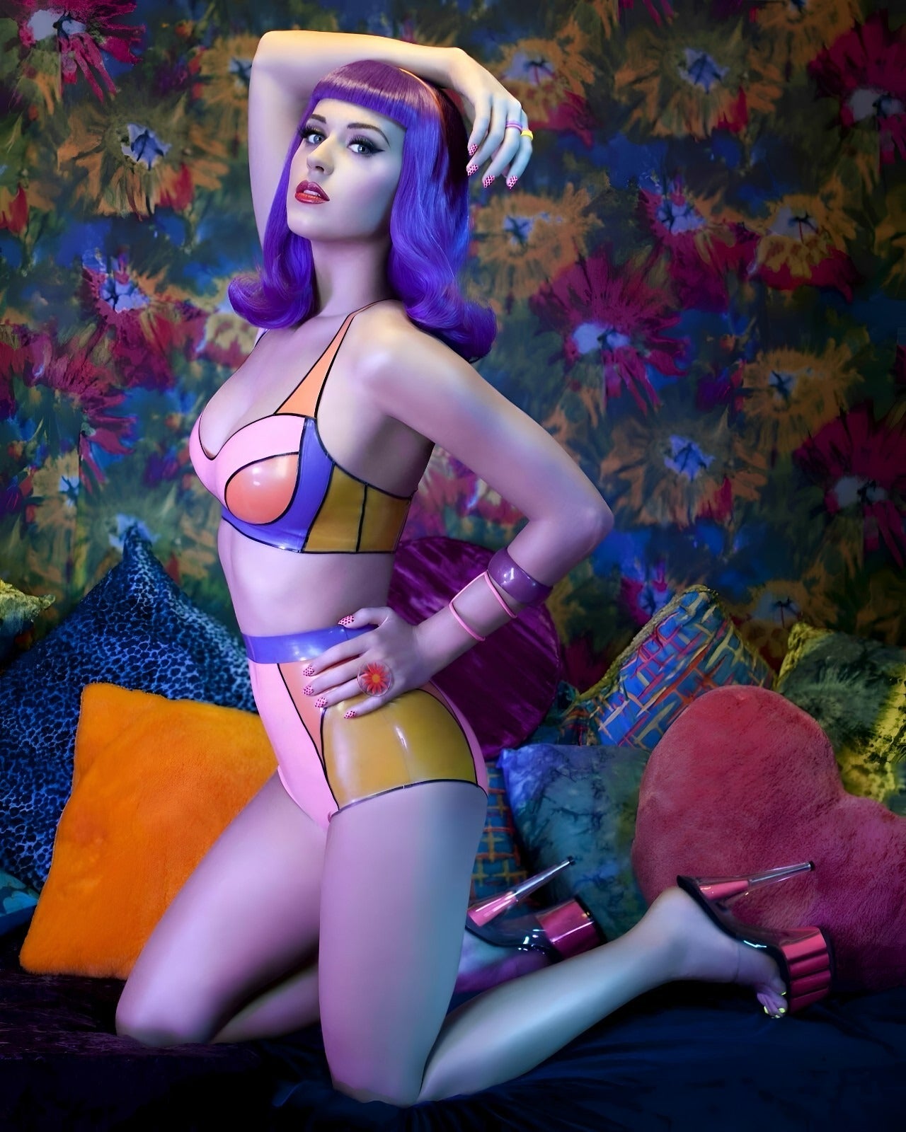 Katy Perry music-inspired celebrity canvas print for modern interiors