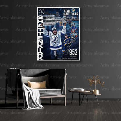 Kevin Shattenkirk career tribute collector canvas art