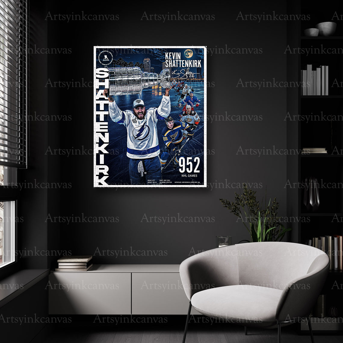 Kevin Shattenkirk retirement hockey wall decor