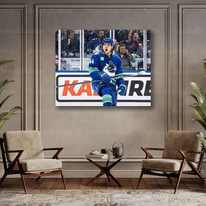 Kiefer Sherwood collector hockey canvas art