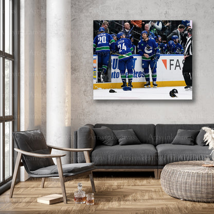 Vancouver Canucks hat trick wall decor