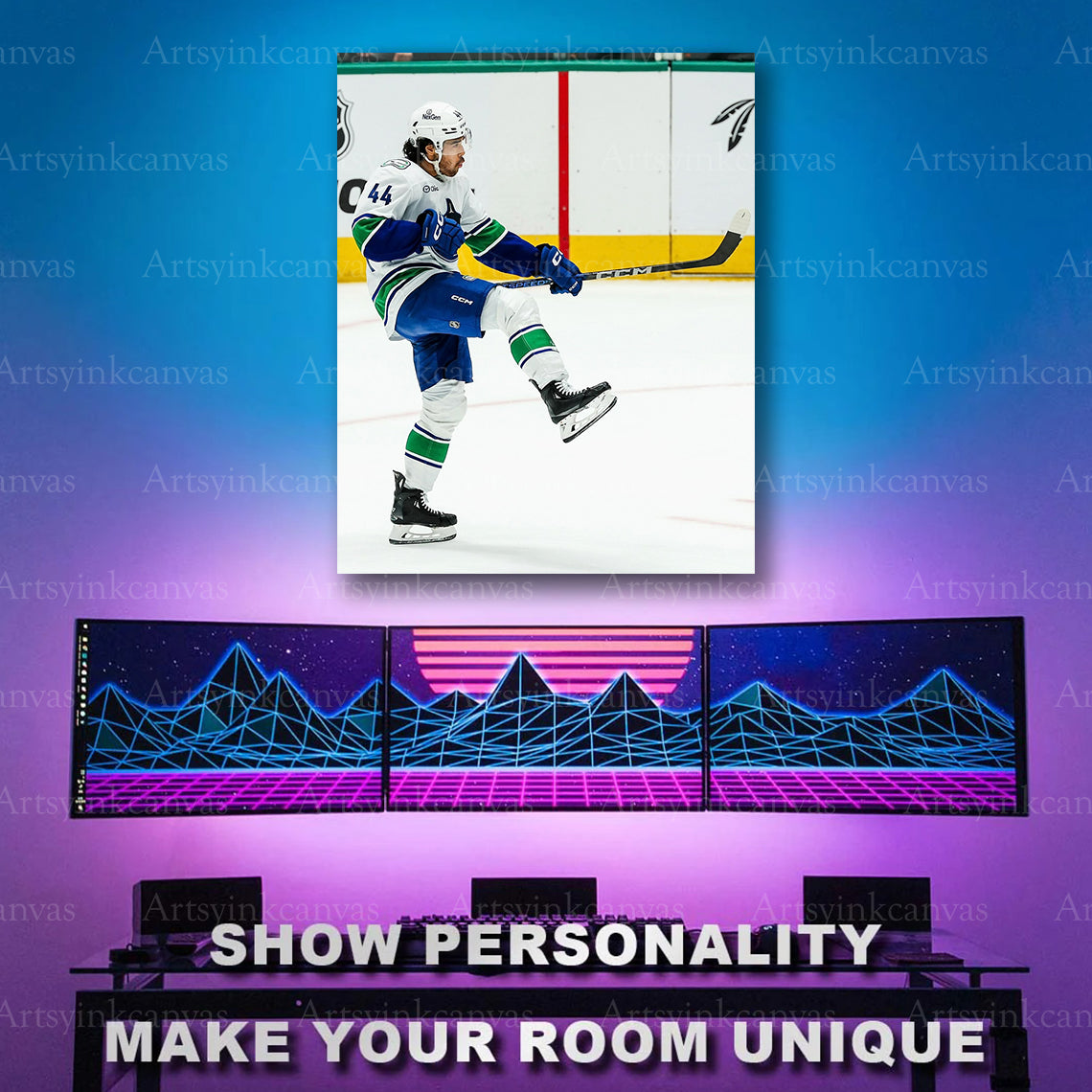 Kiefer Sherwood comeback goal hockey artwork