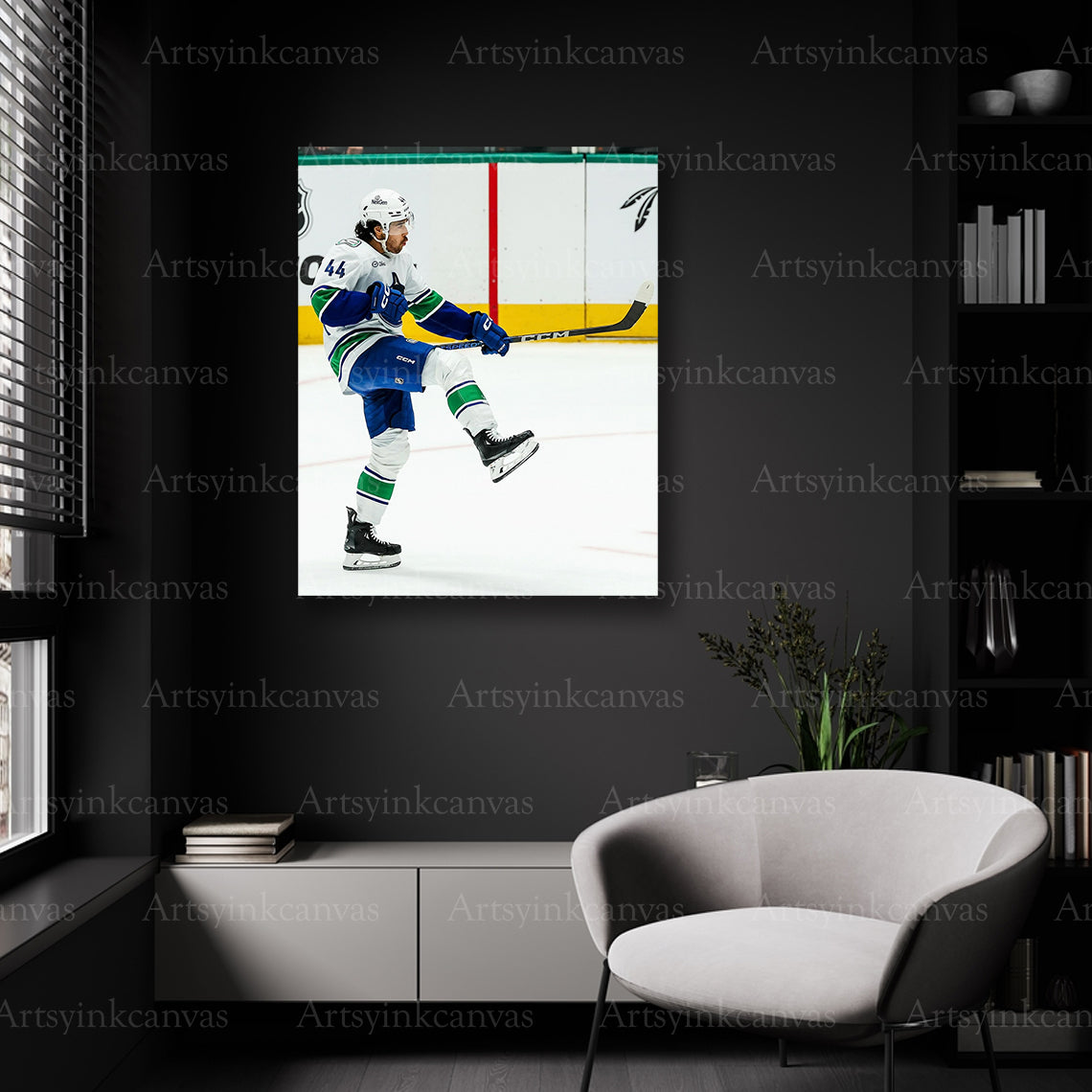 Vancouver Canucks overtime goal wall decor