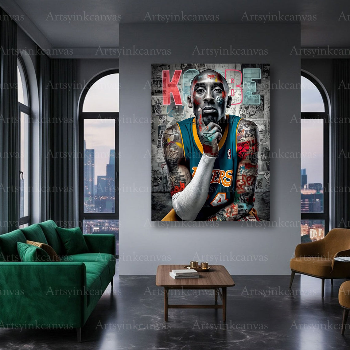 Black Mamba urban sports canvas artwork