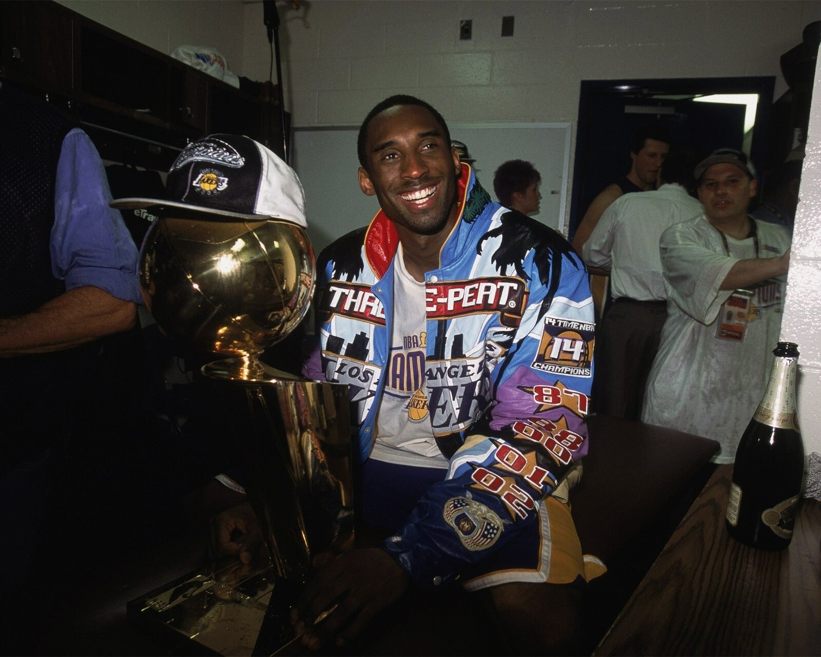 Kobe Bryant NBA Champions Threepeat canvas wall art