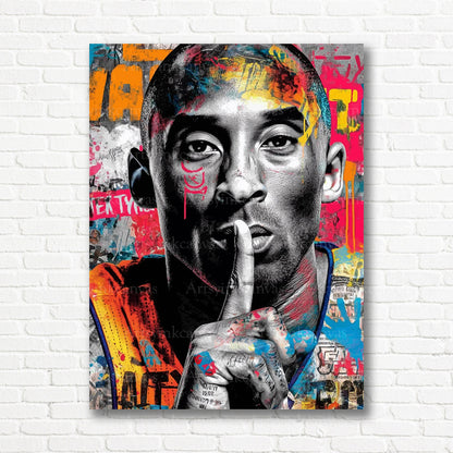 Kobe Bryant basketball street art wall decor