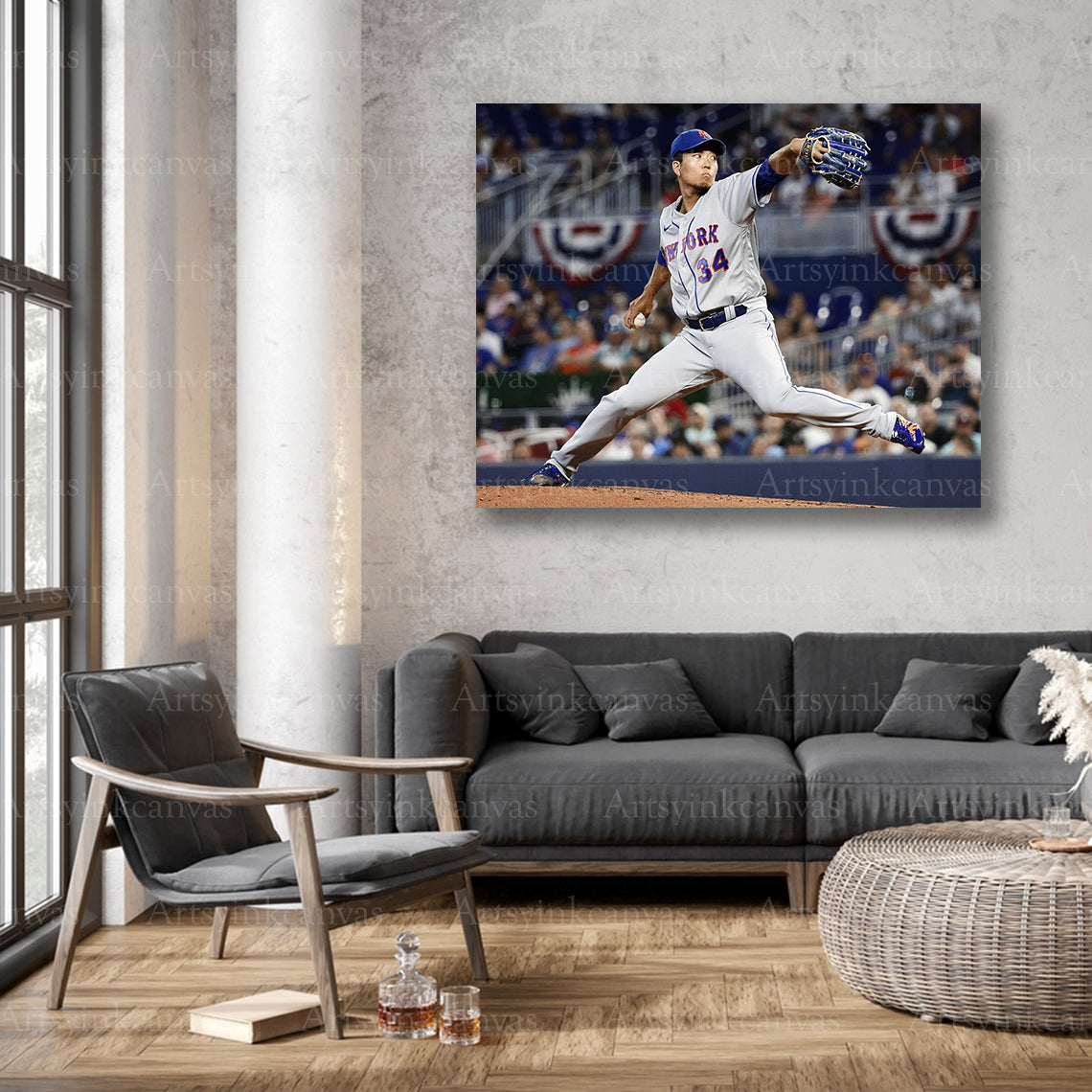 New York Mets Kodai Senga wall decor