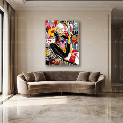 Kratos warrior gaming wall decor artwork