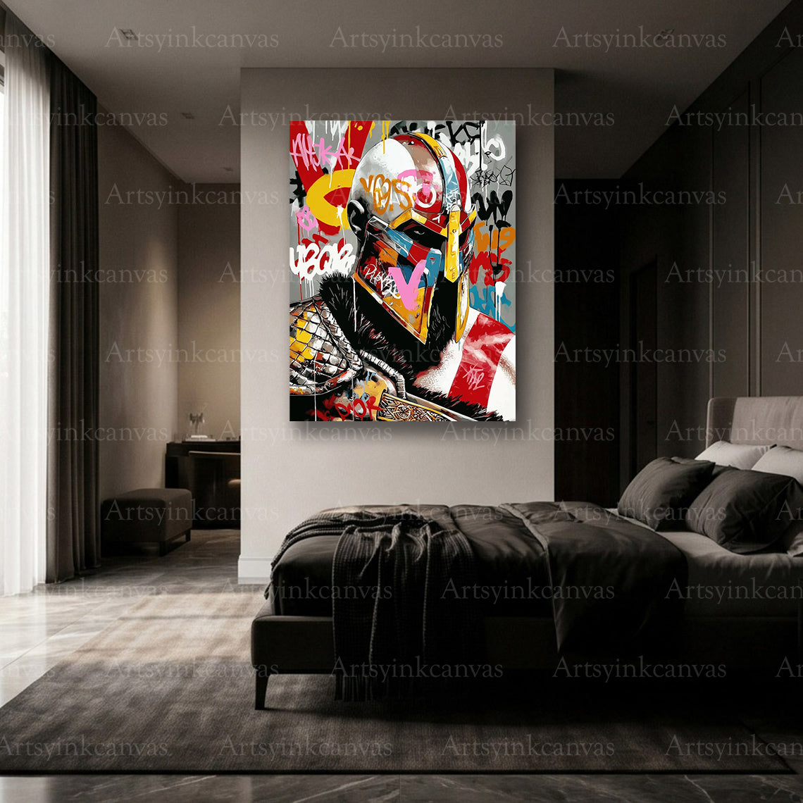 Premium Kratos gaming canvas wall decor