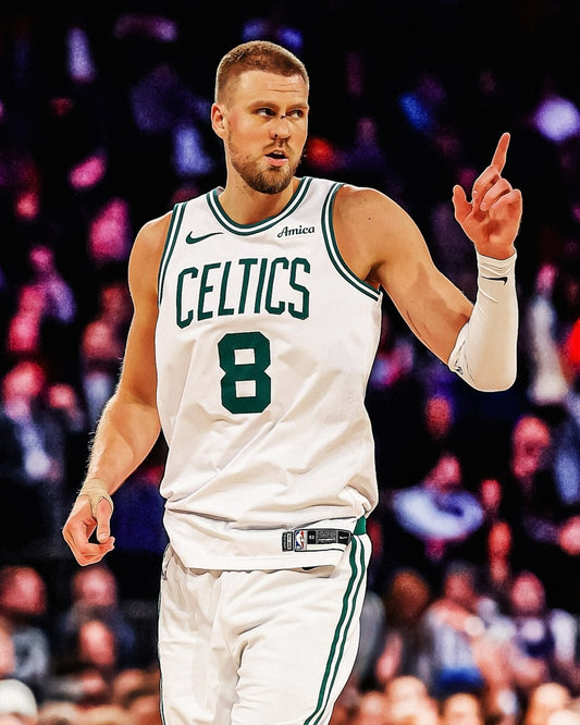 Kristaps Porziņģis game day Boston Celtics canvas wall art