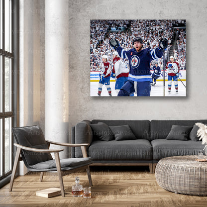 Kyle Connor NHL playoff goal wall decor