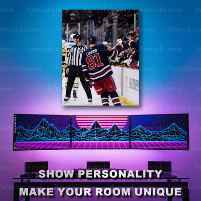 Winnipeg Jets goal celebration artwork