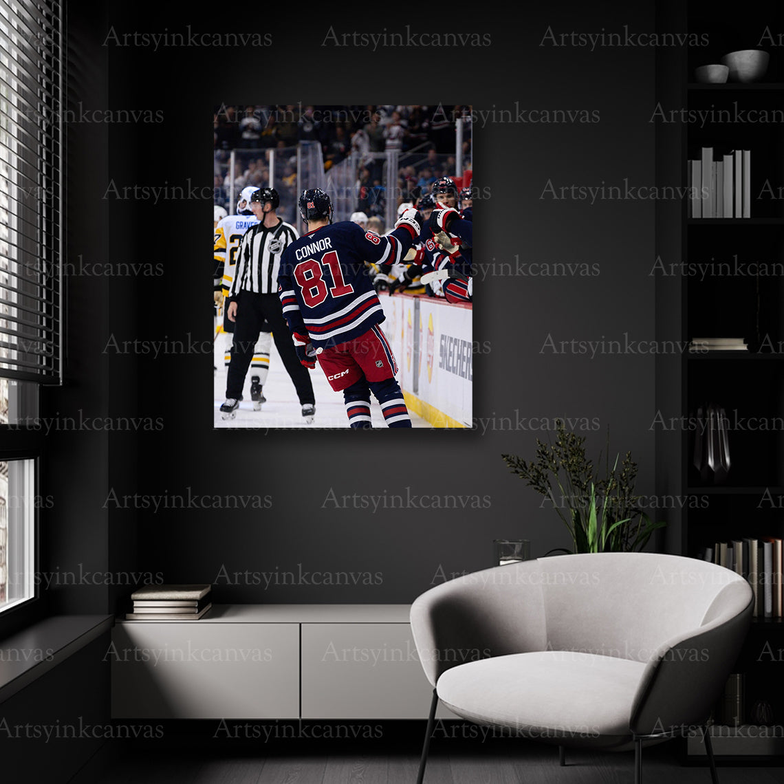 Kyle Connor NHL celebration wall decor
