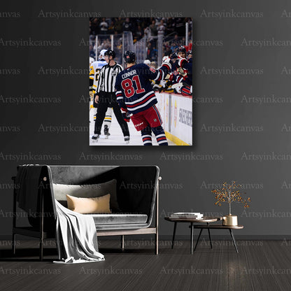 Winnipeg Jets hockey collector canvas art