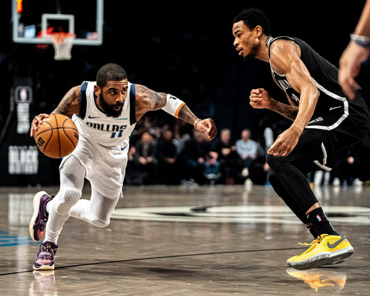 Kyrie Irving driving action canvas print