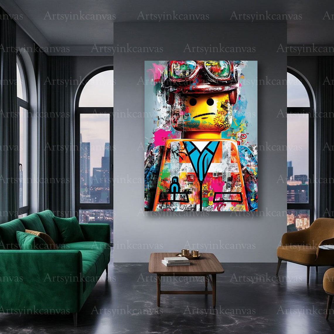 LEGO fan room modern canvas decoration