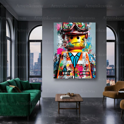 LEGO fan room modern canvas decoration