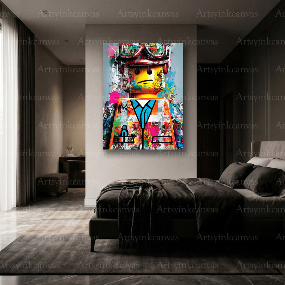 Premium LEGO Architect canvas wall art made in USA