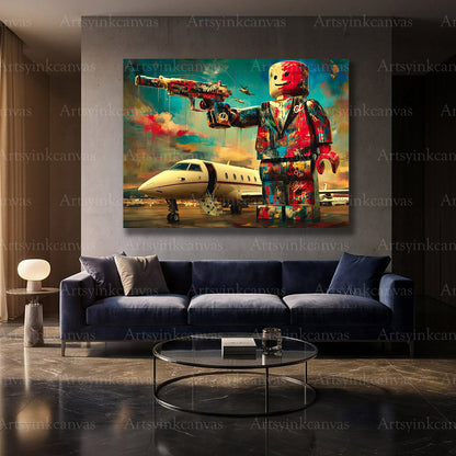 LEGO victory hero urban wall decor