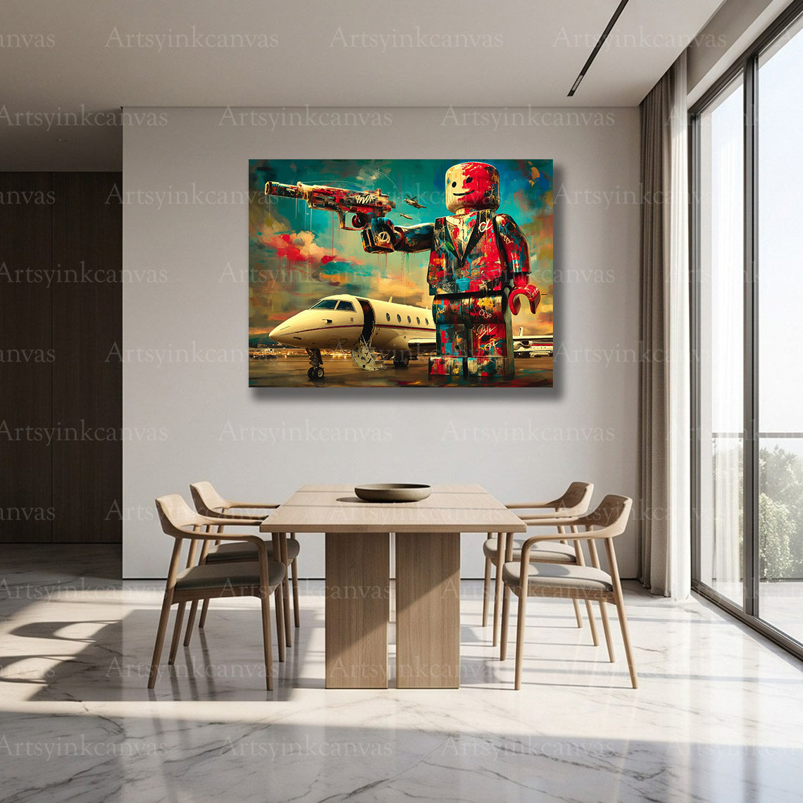 Premium LEGO The Weight of Victory graffiti wall art