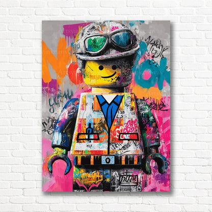 LEGO Emmet city chaos canvas print