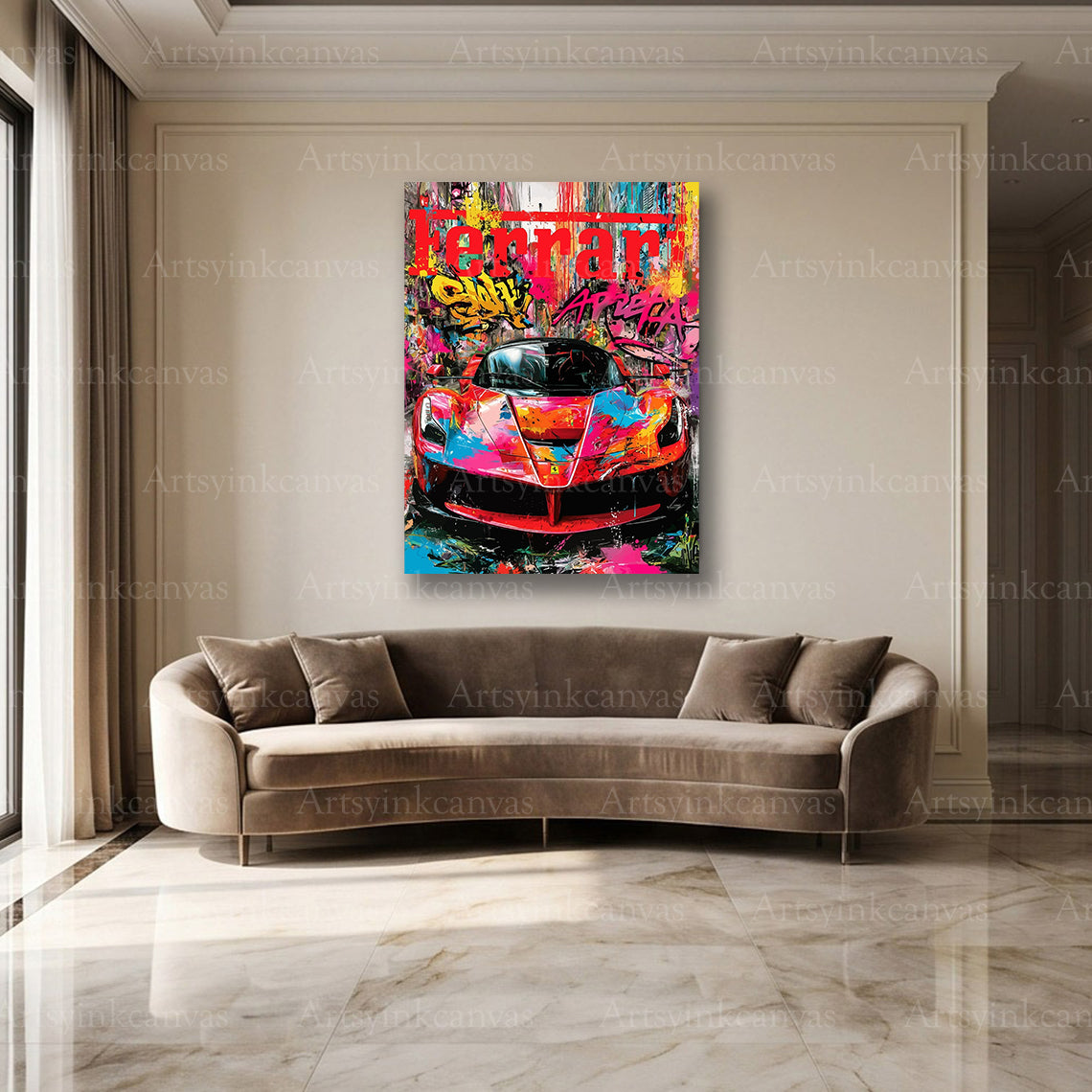 LaFerrari exotic supercar graffiti artwork