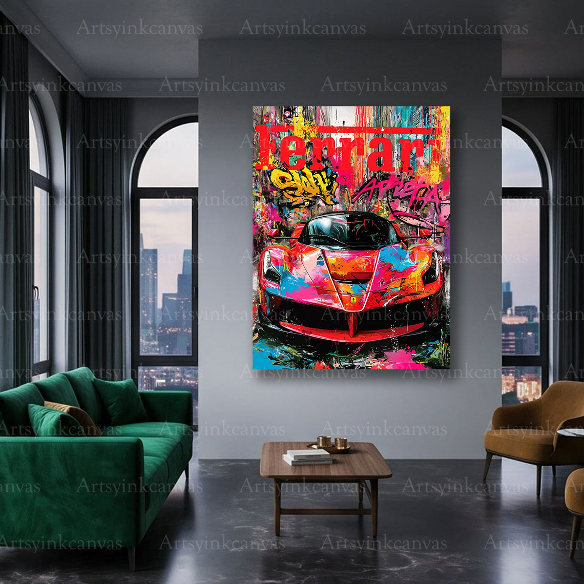 LaFerrari Italian sports car canvas art
