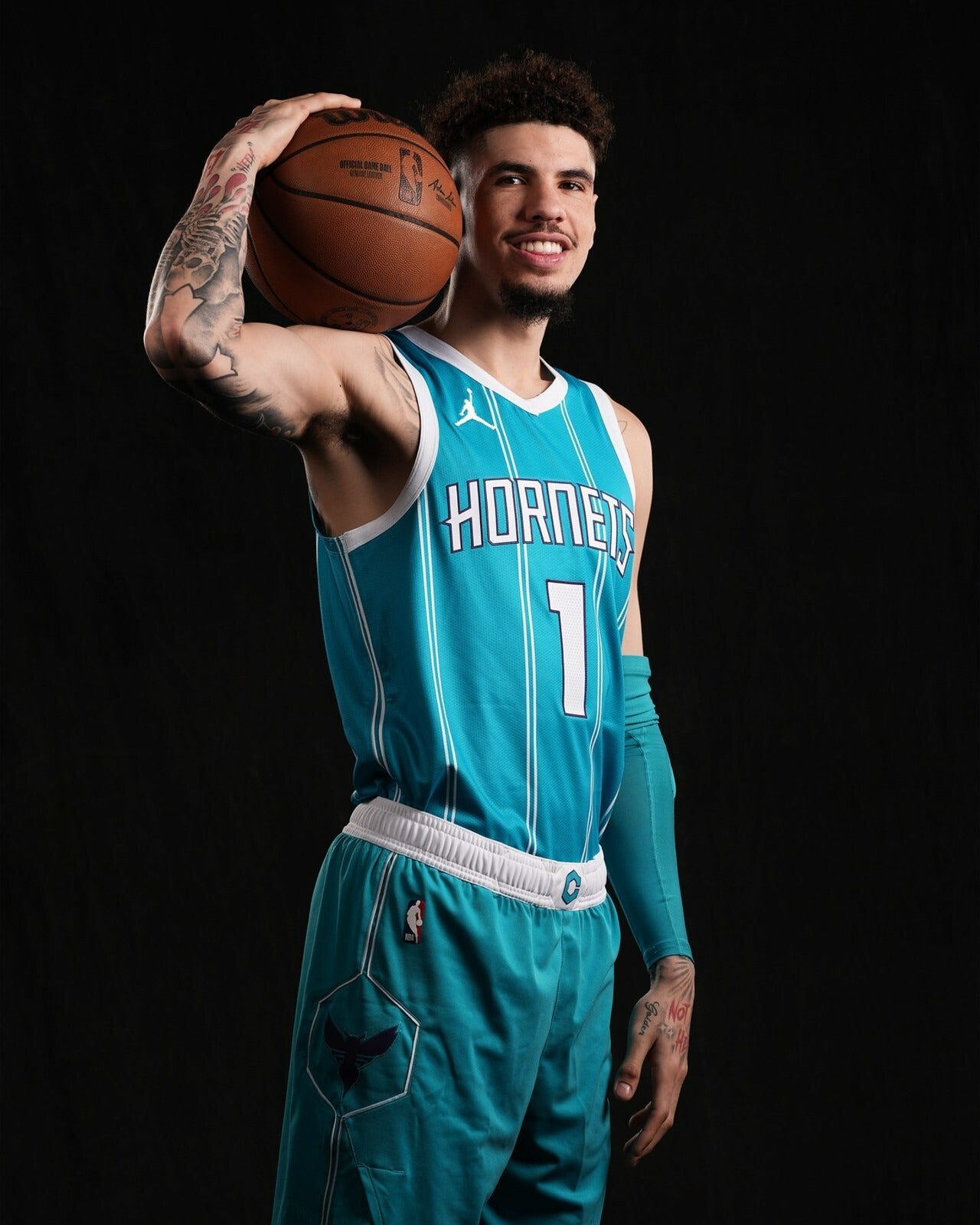 LaMelo Ball studio pose Charlotte Hornets canvas wall art