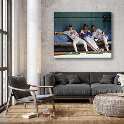 Mets championship era legends wall decor